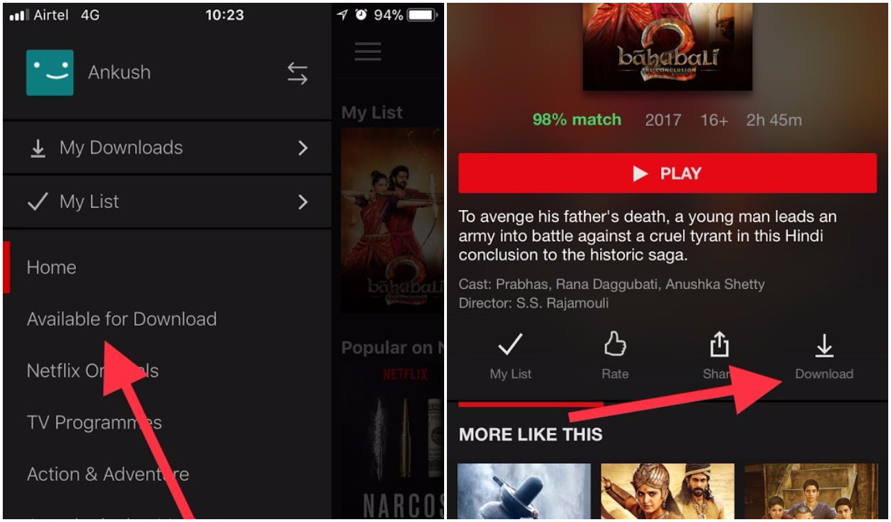 Download movies from netflix